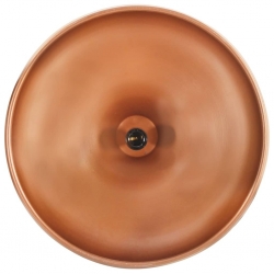 Industrialna lampa wisząca, miedziana, żelazo i drewno, 26 cm