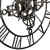 Zegar ścienny, srebrny, 78 cm, metal