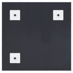 Lustro w białej ramie, 60x60 cm