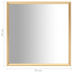 Lustro, złote, 70x70 cm