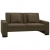 Rozkładana sofa, brązowa, sztuczna skóra