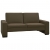 Rozkładana sofa, brązowa, sztuczna skóra