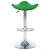 Stołki barowe, 2 szt., zielone, sztuczna skóra