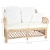 2-osobowa sofa rattanowa