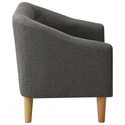 Sofa dla dziecka, szara, obita tkaniną