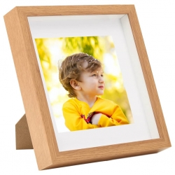 Ramki 3D na zdjęcia 13x13 cm, 5 szt., dębowe, 23x23 cm