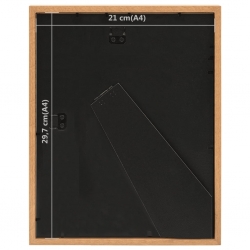 Ramki na zdjęcia 15x20 cm, 3D, 3 szt., dębowe, 21x29,7 cm