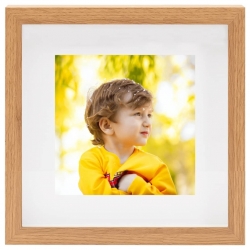 Ramki 3D na zdjęcia 20x20 cm, 3 szt., kolor dębowy, 28x28 cm