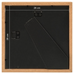 Ramki 3D na zdjęcia 20x20 cm, 5 szt., kolor dębowy, 28x28 cm