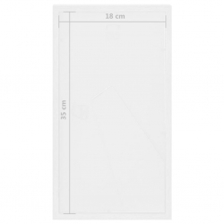 Ramki 3D na 3 zdjęcia 10x15 cm, 5 szt., białe, 18x35 cm