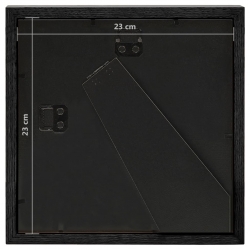 Ramki na zdjęcia 13x13 cm, 3D, 5 szt., czarne, 23x23 cm