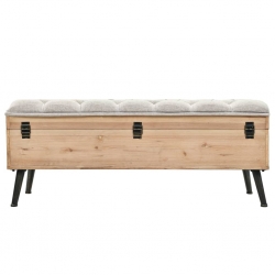 Ławka ze schowkiem, 110 cm, lite drewno jodłowe