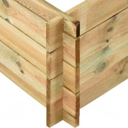 Podniesiona donica, 150 x 100 x 40 cm, impregnowane drewno