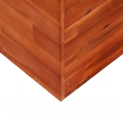 Podwyższona donica ogrodowa, drewno akacjowe, 100x50x50 cm