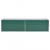 Podwyższona donica z galwanizowanej stali 320x80x77 cm, zielona