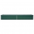 Podwyższona donica z galwanizowanej stali 320x80x45 cm, zielona