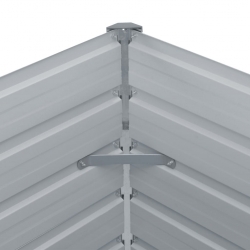 Donica do podniesionej rabaty, 100x100x45 cm, stal, antracytowa
