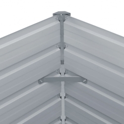 Donica do podniesionej rabaty, 100x100x45 cm, stal, zielona