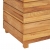 Podwyższona donica 100x40x55 cm, drewno tekowe z odzysku i stal