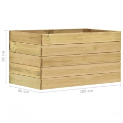 Podwyższona donica ogrodowa, 100x50x54 cm, impregnowana sosna