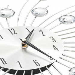 Zegar ścienny z mechanizmem kwarcowym, nowoczesny design, 50 cm