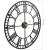 Zegar ścienny vintage z mechanizmem kwarcowym, metal, 60cm, XXL