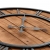 Zegar z mechanizmem kwarcowym, drewno i metal, 60 cm, XXL