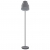 Lampa podłogowa, metalowa, szara, E27