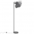 Lampa podłogowa, metalowa, szara, E27
