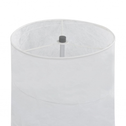 Lampa podłogowa na stojaku, 121 cm, biała, E27