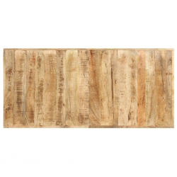 Stolik barowy, 150x70x107 cm, surowe drewno mango