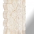 Lustro z białą ramą z litego drewna mango, 110 x 50 cm