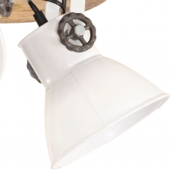 Industrialna lampa sufitowa, 25 W, biała, 42x27 cm, E27