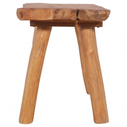 Ławka ogrodowa, 80 cm, lite drewno tekowe