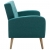 3-osobowa sofa tapicerowana tkaniną, zielona