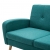 3-osobowa sofa tapicerowana tkaniną, zielona