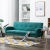 3-osobowa sofa tapicerowana tkaniną, zielona