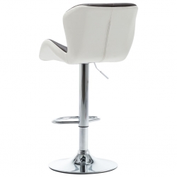 Stołki barowe, 2 szt., brązowe, sztuczna skóra