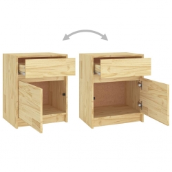 Szafka nocna, 40x31x50 cm, lite drewno sosnowe