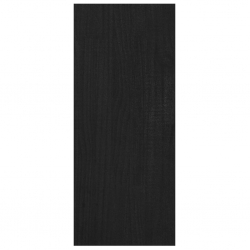 Regał na książki/przegroda, czarny, 100x30x71,5 cm, sosnowy