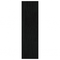 Regał na książki/przegroda, czarny, 100x30x103 cm, sosnowy