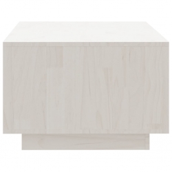 Stolik kawowy, biały, 110x50x33,5 cm, drewno sosnowe