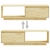 Szafka pod telewizor, 110x30x33,5 cm, lite drewno sosnowe