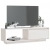 Szafka pod telewizor, biała, 110x30x33,5 cm, drewno sosnowe