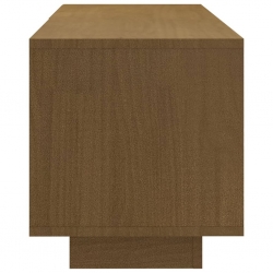 Szafka pod TV, miodowy brąz, 110x30x33,5 cm, drewno sosnowe