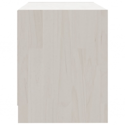 Szafka pod TV, biała, 80x31x39 cm, drewno sosnowe