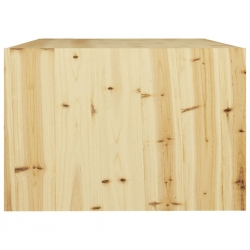 Stolik kawowy, 75 x 50 x 33,5 cm, lite drewno jodłowe