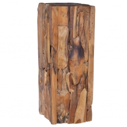 Stolik pomocniczy, 30x30x80 cm, lite drewno tekowe