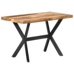 Stół jadalniany, 120x60x75, lite drewno stylizowane na sheesham