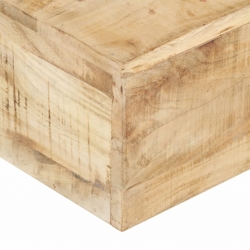Stolik kawowy, 80x80x28 cm, lite drewno mango